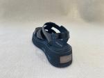 Fashion Black Velvet Platform Sandals Bright Surface Summer