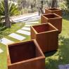 Buy cheap Customized Garden Rusty Modular Planters Box Corten Steel Flower Pot from wholesalers