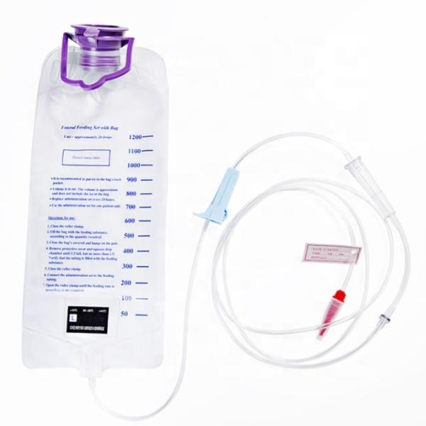 Buy cheap 1200ML Enteral Delivery Gravity Bag Set, Disposable Enteral Nutrition Bag, Gravity Feeding Bag - Large Bore from wholesalers