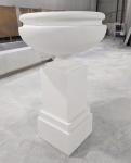 Hand Carved Fiberglass Customized Flower Pots with Drainage Hole