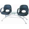 Buy cheap 2 Or 3 Seat Salon Waiting Chairs With Table , Hair Salon Reception Chairs 38cm Seat Height from wholesalers