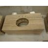 Buy cheap Natural Brown Marble Vanity Countertops 165 MPA Compressive Strength from wholesalers