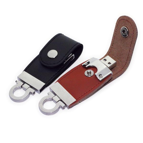 Buy cheap Leather Keychain USB Flash Drives Logo Debossed Printing from wholesalers