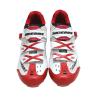 Buy cheap Auto Lock Waterproof Cycling Footwear Red And White Fit Wide Range Of Foot Shapes from wholesalers