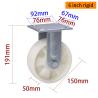 Buy cheap 6 Inch Heavy Duty Swivel Casters 420kg Plate TPU 150mm Caster Wheels from wholesalers