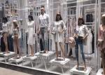 Whole Clothing Store Display Fixtures With Display Stands , Racks , Mannequins