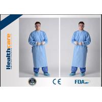 Buy cheap Lightweight Disposable Surgical Gowns With Knitted Cuff Blood Resistence 130x150 product