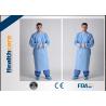 Buy cheap Reinforced Medical Grade Blue Ammi Level 4 Surgical Gown EO Sterilie With Knitted Cuff from wholesalers