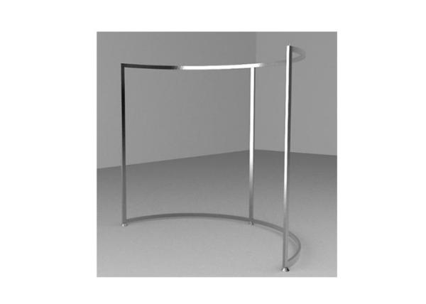 Buy cheap Half Round Type Clothes Hanger Rack For Supermarket , Metal Freestanding Clothes Rail from wholesalers