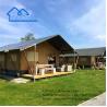 Buy cheap Luxury Strong Wood Structure Glamping Safari Tent For Family Double Layer Tent from wholesalers