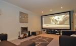 Clear Picture HD Projector Screen 140 Inch Flat Fixed Frame 3D Projection