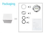 Stainless Steel RGB Recessed Pool Lights Submersible Underwater 10W