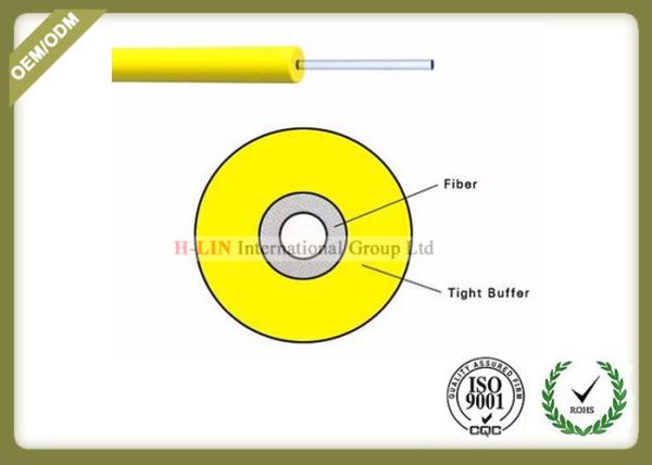 Buy cheap Tight Buffered Indoor Fiber Optic Cable 0.9mm / 0.6mm With 12 Colours from wholesalers
