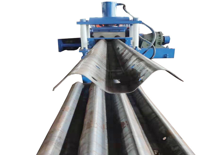 Safety Road W Beam Steel Highway Guardrail Roll Forming Machine