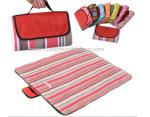 Red Stripes Outside Foldable waterproof Picnic mat Blanket for Camping / Travel