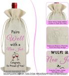 Wedding Wine Bag, Gift For Wedding Planning, Wedding Officiant, Wedding Host,
