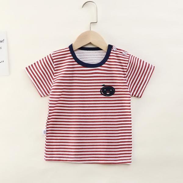 Buy cheap 1.3m Children'S Sports Shirts Animal Print Striped Short Sleeved For Boys from wholesalers