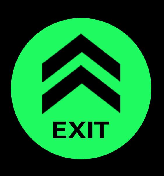 Buy cheap 1.24X45.7m Adhesive Night Luminous Film For Safety Exit Graphic Design Photoluminescent Luminous from wholesalers
