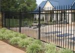 Picket Top 1.2m Height Powder Coated Wrought Iron Fence For Ornamental