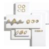 Buy cheap Mini Clear Plastic Luxury Tags 3mm Embossed Number Cubes from wholesalers