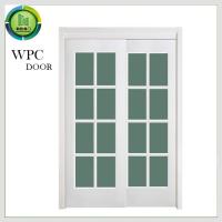 Buy cheap WPC Interior Soundproof Glass Office Door , PVC Double Sliding Glass Doors product