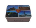 Food Grade Decorative airtight Cookie Storage Tin With Hinged Lid