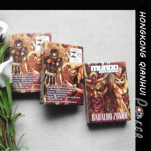 Buy cheap CUSTOM DESIGN PLAYING CARDS MUNDO ESTRANHO BARALHO ZUMBI CARD GAMES FOR BRAZIL MARKET from wholesalers