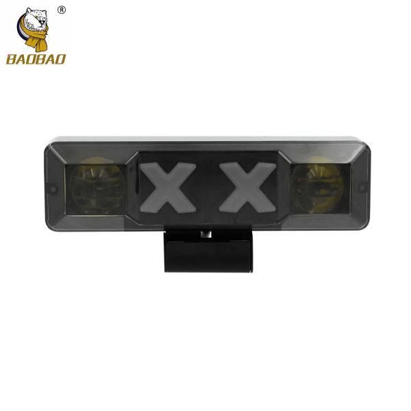 Plastic Casing Rectangle White Yellow Ring Mini Driving Fog Light For HONDA For