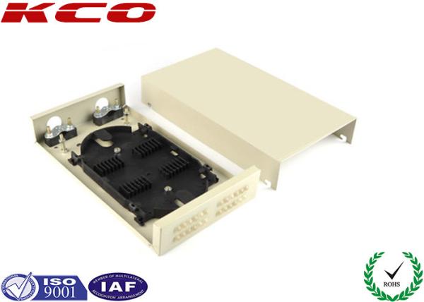 Buy cheap 55dB ODF Metal FTTH Distribution Box / Optical Fiber Termination Box 24 Fibers from wholesalers