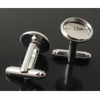 Buy cheap Round shape transparents cufflinks for sale product