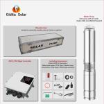 Solar Well Water Pump 1Hp DC for High Pressure Solar Submersible Pump Max. Head