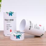 Custom Crimping Kraft Cardboard Tube Tea Coffee Wrapping Food Grade Eco Friendly