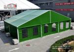 Aluminum 15 x 35 Green Color Military Temporary Aircraft Hangar Portable With
