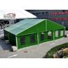 Buy cheap Aluminum 15 x 35 Green Color Military Temporary Aircraft Hangar Portable With Sandwich Walling For Sale from wholesalers