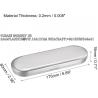 Buy cheap Metal Stationery Box Pencil Case Empty Hinged Tin Box Silver Pen Holders Tinplate Storage Containers from wholesalers