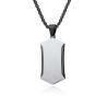 Buy cheap Stainless Steel Cross Pendant Necklace Christian Jewelry Satin Square Religious Cross Engraved Necklace For Men from wholesalers