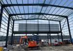 Portal Frame Steel Structure Building Construction For Commercial Warehouse /