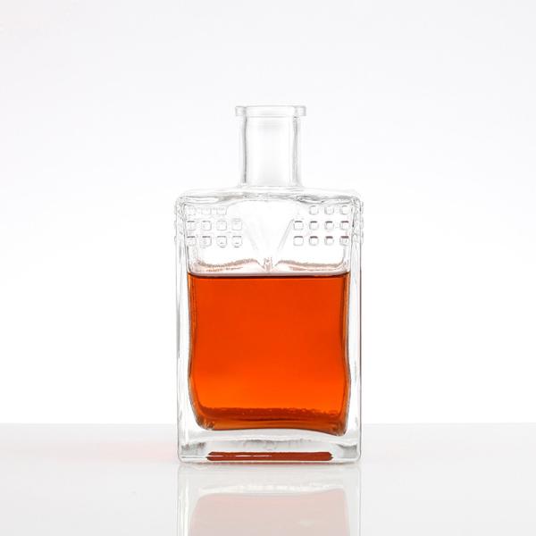 Buy cheap High End Bend Curved Twist Glass Bottle for Super Luxury Vodka Whisky Gin Rum Spirit from wholesalers