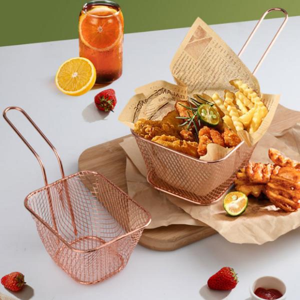 Buy cheap Long Handle Stainless Steel French Fries Fry Basket Kitchen Accessories from wholesalers