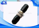 Black Metal ST Fiber Optic Adapter With Singlemode