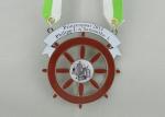 Colorful Ribbon Medals , Die Casting With Soft Enamel , Nickel Plating For