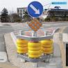 Buy cheap CE Standard Rotary Guardrail EVA Anti Climb Roller Barrier for Roadway Safety Yellow from wholesalers