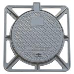 Durable Ductile Iron Manhole Cover Circular EN124 D400 For Urban Utilities