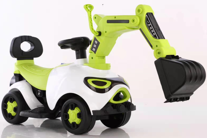 Children's Plastic Electric Excavator Outdoor Car With Battery Toy Car Motor 6V380*1