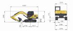 Cummins Engine 9 Ton Excavator Digger Humanized Design Low Oil Consumption