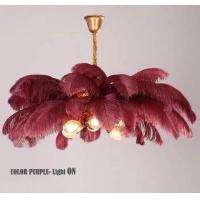 Buy cheap Home Hotel 100cm X 100cm Ostrich Feather Ceiling Light product