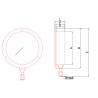 Buy cheap 0 To 1600Bar Stainless Steel Liquid Filled Pressure Gauge Shockproof Silicone Filled Pressur from wholesalers