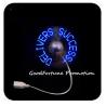 Buy cheap Customed Cheap promotional Eco fold message led flash usb desk mini fan printed logo gift from wholesalers