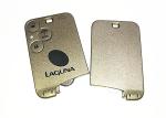 Renault Laguna Keyless Entry Fob 3 Button 433Mhz Logo Customized Silver Color