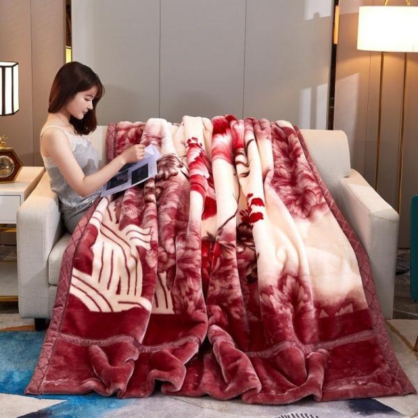 Buy cheap Comfortable Winter Thickened Raschel Blanket Super Soft Double Layer for Home Textile from wholesalers